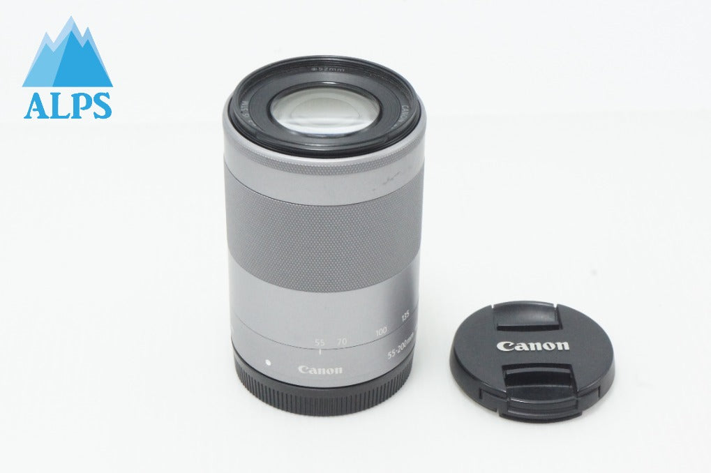 Canon キヤノン EF-M 55-200mm F4.5-6.3 IS STM APS-C EF-Mマウント ズームレンズ シルバー 260616e