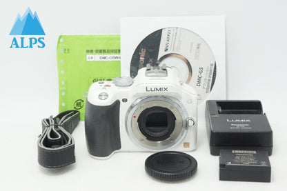 良品 Panasonic パナソニック LUMIX DMC-G5 ボディ ミラーレス一眼カメラ ホワイト 260727l