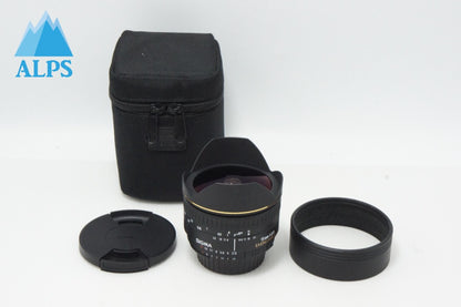 良品 SIGMA シグマ 15mm F2.8 EX DG DIAGONAL FISHEYE Nikon ニコン Fマウント 単焦点レンズ ケース付 260617d