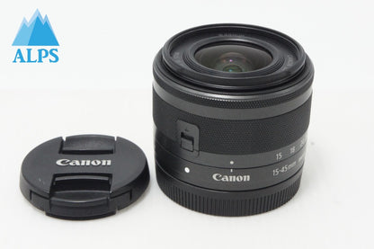 Canon キヤノン EF-M 15-45mm F3.5-6.3 IS STM EF-Mマウント ズームレンズ ブラック 260616v