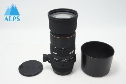 良品 SIGMA シグマ AF APO 135-400mm F4.5-5.6 DG Canon キヤノン EFマウント ズームレンズ フード付 260618ah