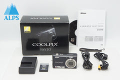 Nikon ニコン COOLPIX S610 コンパクトデジタルカメラ オーシャンブラック 元箱付 260618h