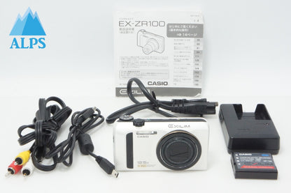 CASIO カシオ EXILIM EX-ZR100 コンパクトデジタルカメラ ホワイト 260616ae
