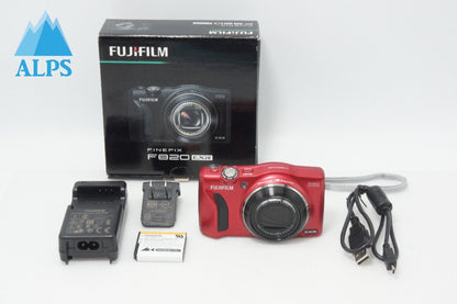 美品 FUJIFILM フジフィルム FinePix F820 EXR コンパクトデジタルカメラ レッド 元箱付 260618t