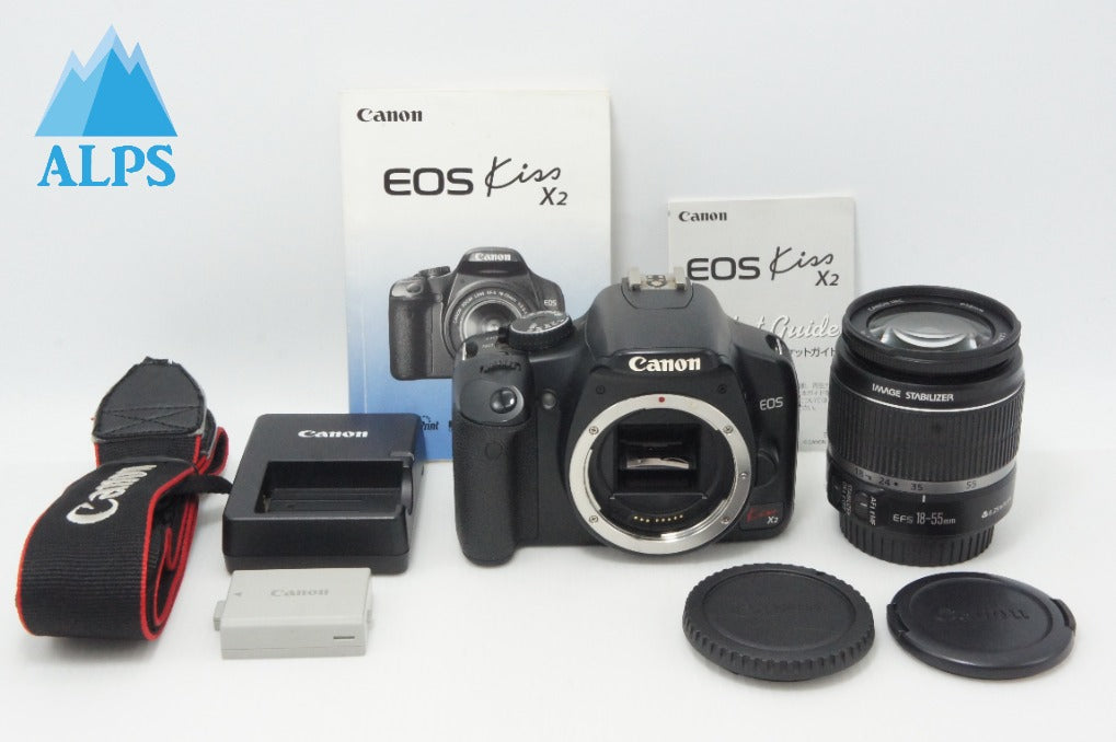 Canon キヤノン EOS Kiss X2 レンズキット (EF-S 18-55mm F3.5-5.6 IS) デジタル一眼レフカメラ 260616ah