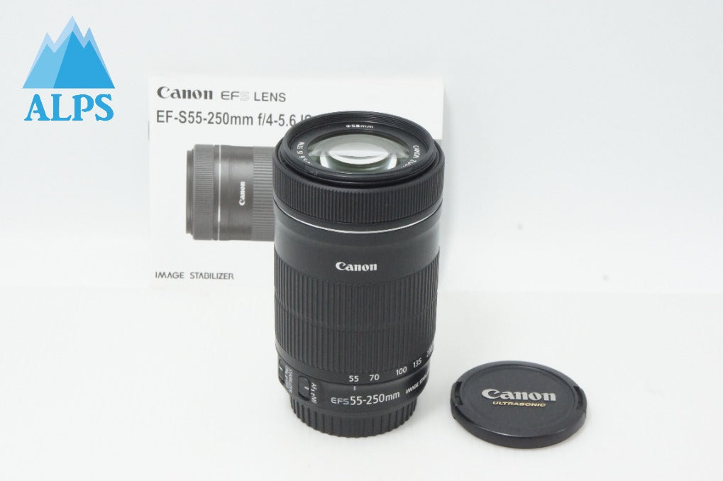 Good condition Canon EF-S 55-250mm F4-5.6 IS STM APS-C Zoom Lens 260619an