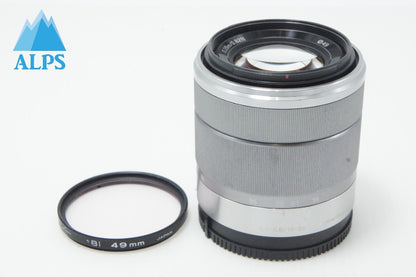 SONY ソニー E 18-55mm F3.5-5.6 OSS SEL1855 シルバー Eマウント APS-C ズームレンズ 260619ab