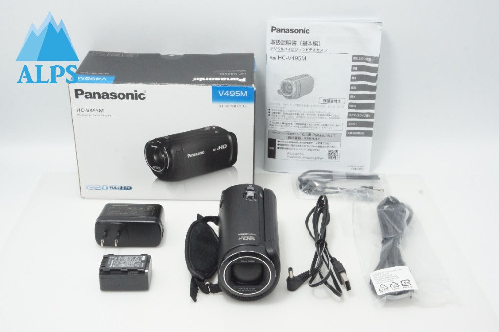美品 Panasonic パナソニック HC-V495M デジタルビデオカメラ ブラック 元箱付 260619g