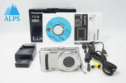良品 Panasonic パナソニック LUMIX DMC-TZ5 コンパクトデジタルカメラ シルバー 元箱付 260618i
