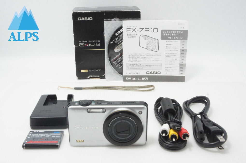 訳あり品 CASIO カシオ EXILIM EX-ZR10 コンパクトデジタルカメラ シルバー 元箱付 260620t