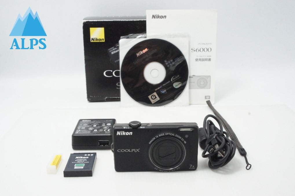 Nikon ニコン COOLPIX S6000 コンパクトデジタルカメラ ノーブルブラック 元箱付 260616aj