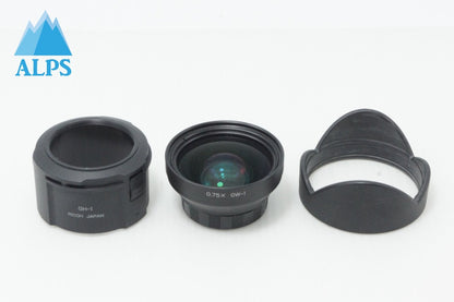 良品 RICOH リコー GW-1 + GH-1 GR DIGITAL I II用ワイドコンバージョンレンズ 260620ai