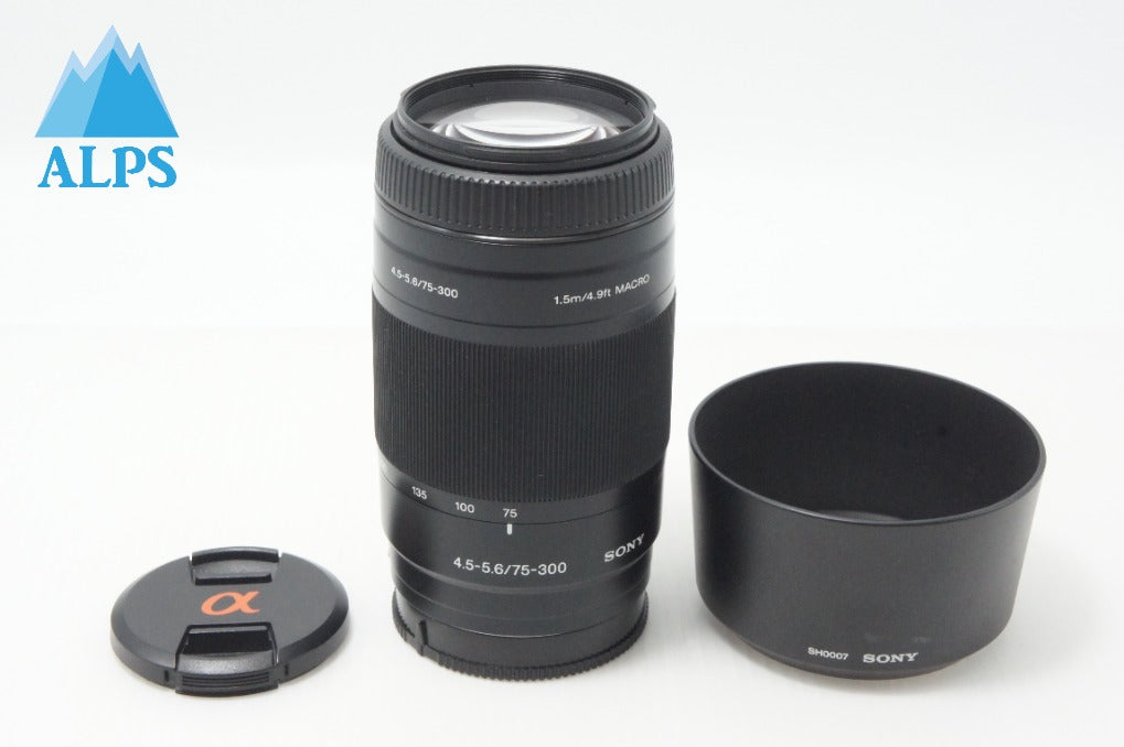 SONY ソニー AF 75-300mm F4.5-5.6 SAL75300 MINOLTA αマウント ズームレンズ フルサイズ フード付 260623h
