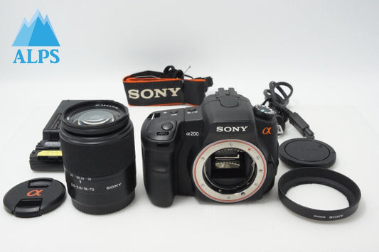 SONY ソニー α200 レンズキット DSLR-A200K (DT 18-70mm F3.5-5.6 SAL1870) デジタル一眼レフカメラ 260623g
