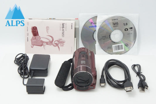 Excellent Condition Canon iVIS HF M51 Digital Video Camera Red 260624az