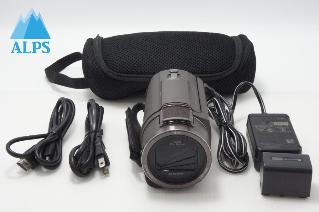 美品 SONY ソニー Handycam FDR-AX40 デジタル4Kビデオカメラレコーダー ブラウン ケース付 260624a