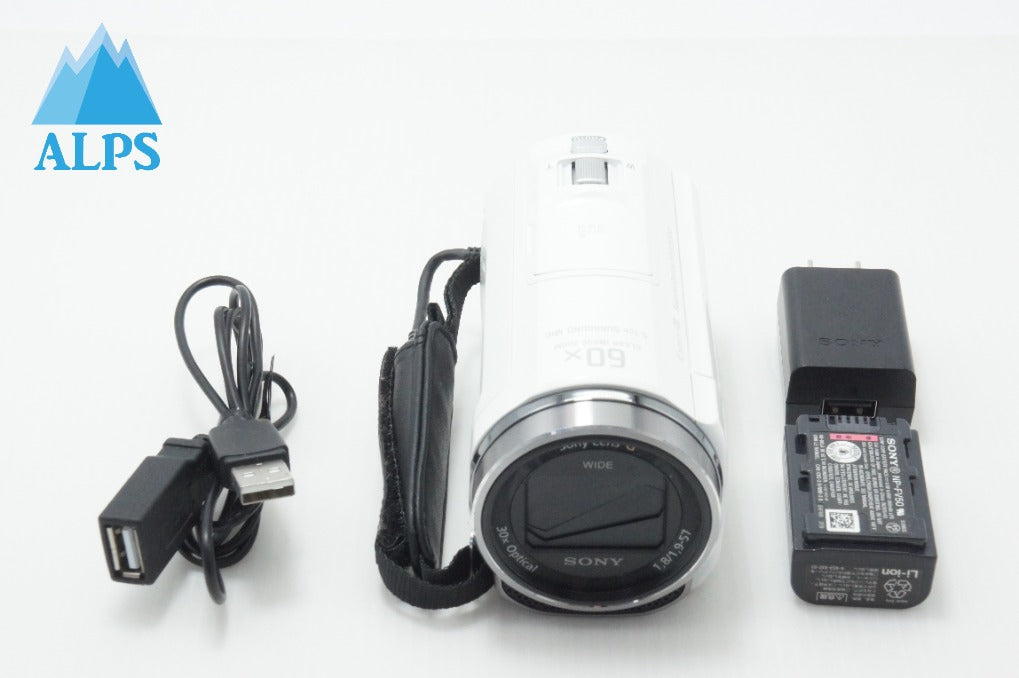良品 SONY ソニー デジタルビデオカメラ Handycam HDR-CX535 ホワイト 260624ad