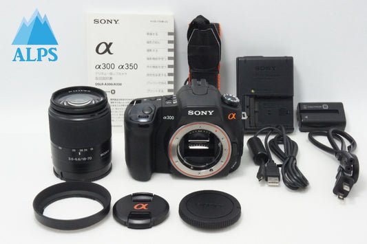 美品 SONY ソニー α300 ボディ + DT 18-70mm レンズキット デジタル一眼レフカメラ 260624n