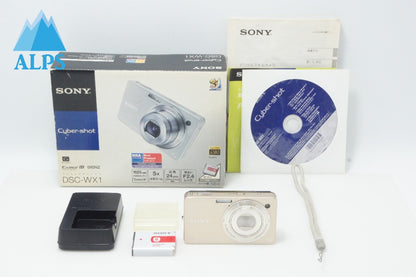 美品 SONY ソニー Cyber-shot DSC-WX1 コンパクトデジタルカメラ ゴールド 元箱付 260624d
