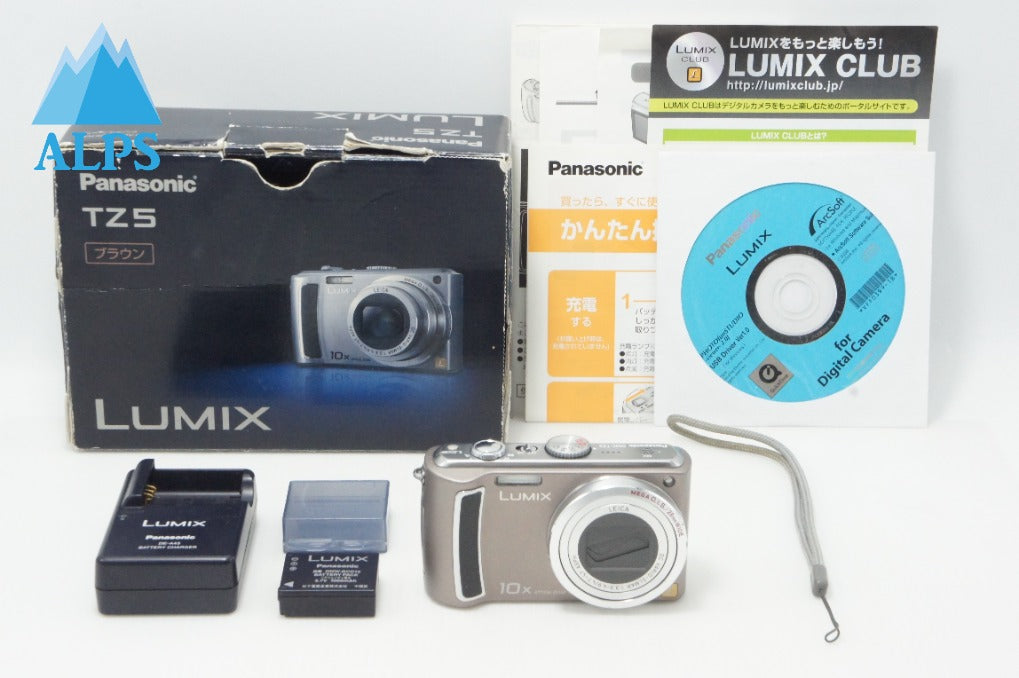Excellent Panasonic LUMIX DMC-TZ5 Compact Digital Camera Brown