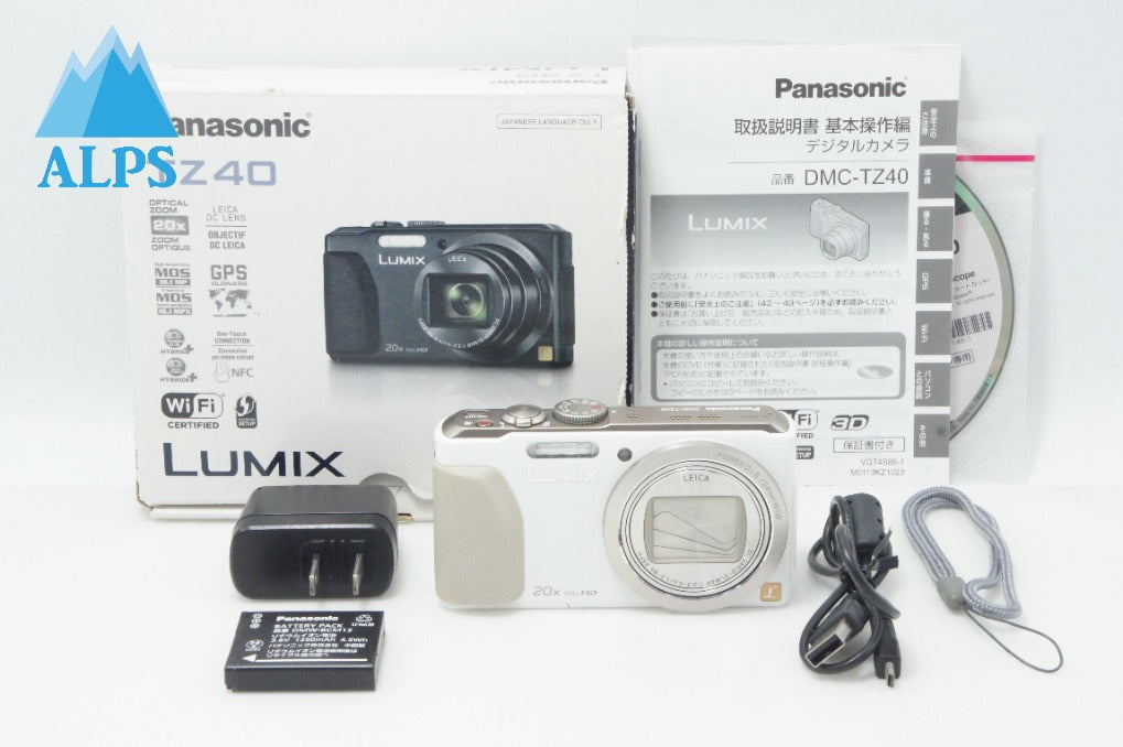 Panasonic パナソニック LUMIX DMC-TZ40 コンパクトデジタルカメラ ホワイト 元箱付 260619x