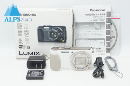 Panasonic パナソニック LUMIX DMC-TZ40 コンパクトデジタルカメラ ホワイト 元箱付 260619x