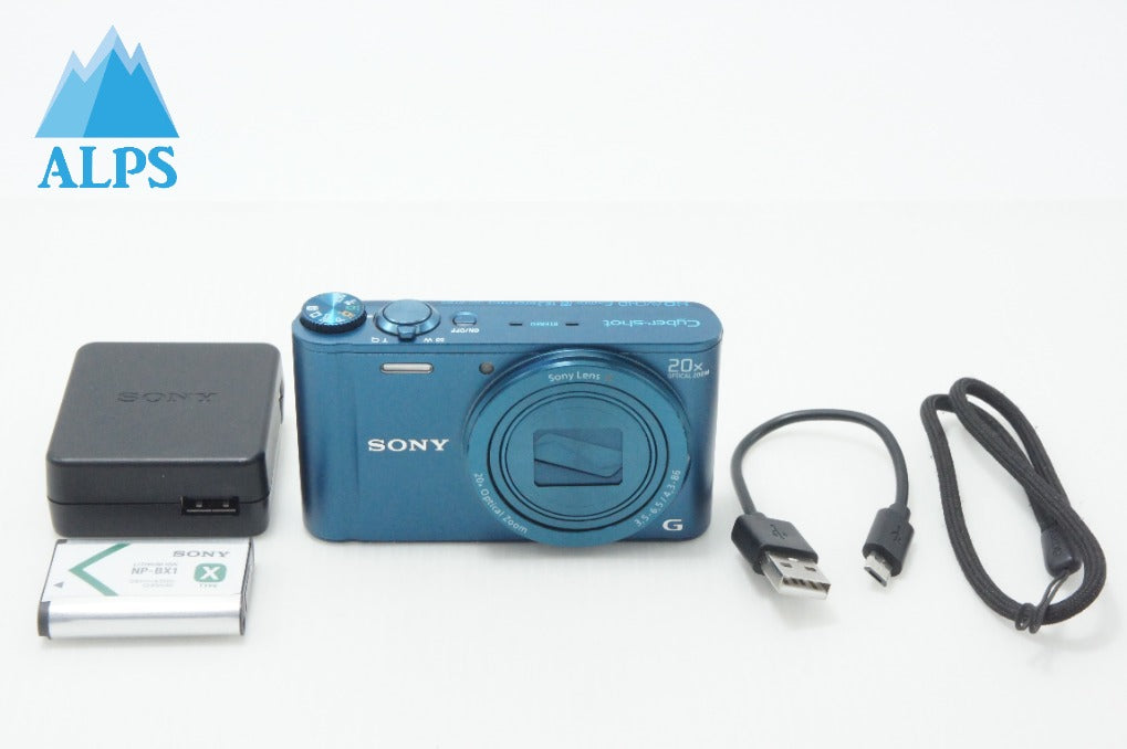 美品 SONY ソニー Cyber-shot DSC-WX300 コンパクトデジタルカメラ ブルー 260624z