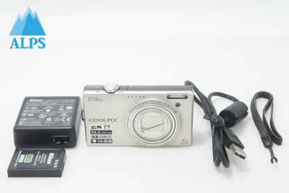 訳あり品 Nikon ニコン COOLPIX S6000 コンパクトデジタルカメラ シャンパンシルバー 260624m