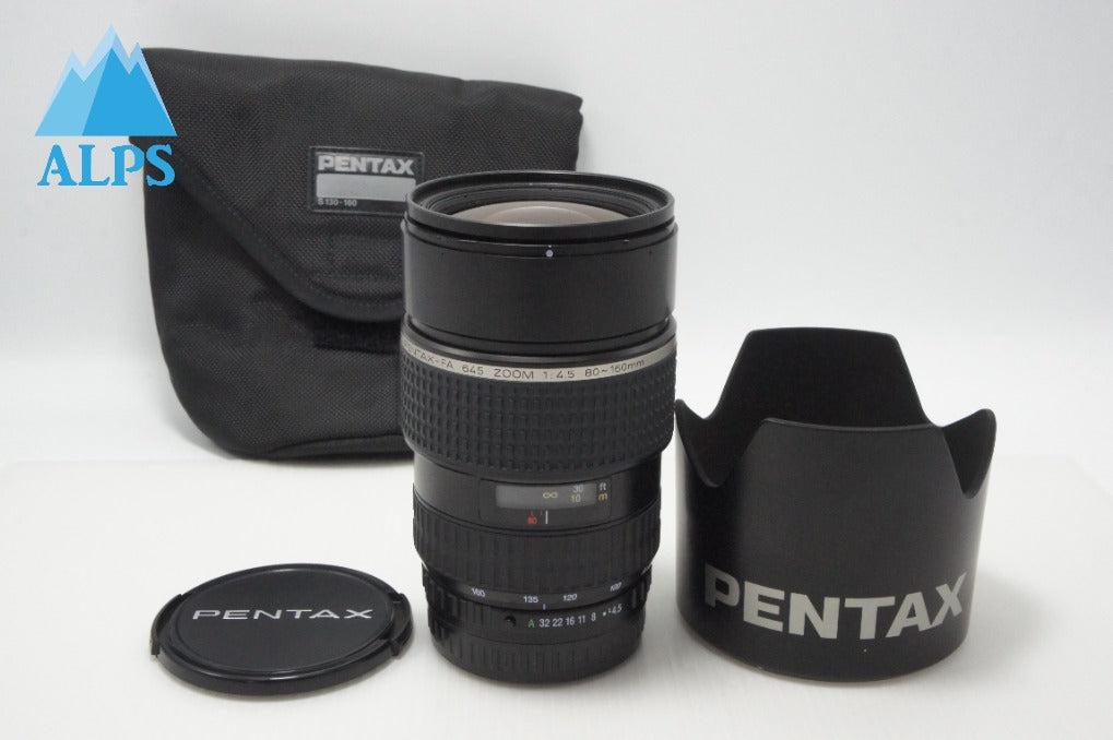 良品 ペンタックス smc PENTAX FA 645 80-160mm F4.5 中判レンズ フード ケース付 260624br
