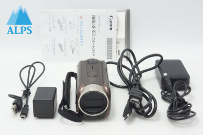 美品 Canon キヤノン iVIS HF R52 ハイビジョンデジタルビデオカメラ ブラウン 260626aa