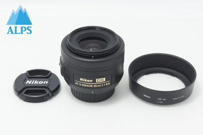 美品 Nikon ニコン AF-S DX NIKKOR 35mm F1.8G 単焦点レンズ APS-C フード付 260624r
