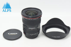 良品 Canon キヤノン EF 17-40mm F4L USM フルサイズ ズームレンズ フード付 260625f