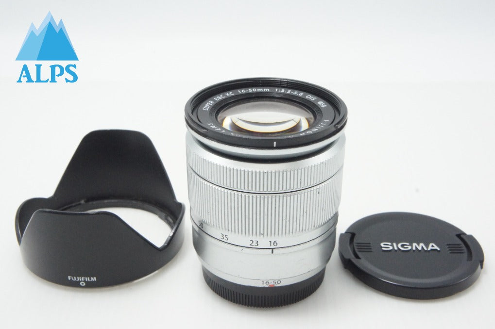 FUJIFILM フジフィルム FUJINON XC 16-50mm F3.5-5.6 OIS ズームレンズ シルバー フード付 260626y