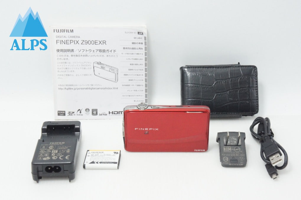 美品 FUJIFILM フジフィルム FinePix Z900EXR コンパクトデジタルカメラ レッド ケース付 260626ac