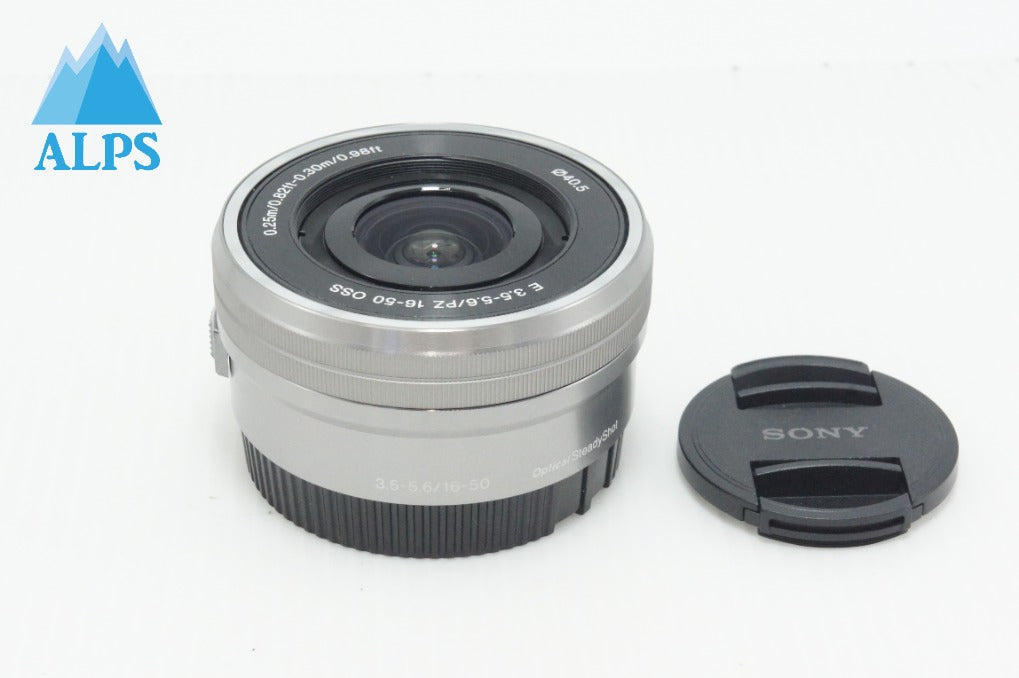 美品 SONY ソニー E PZ 16-50mm F3.5-5.6 OSS SELP1650 シルバー Eマウント APS-C ズームレンズ 260626ai