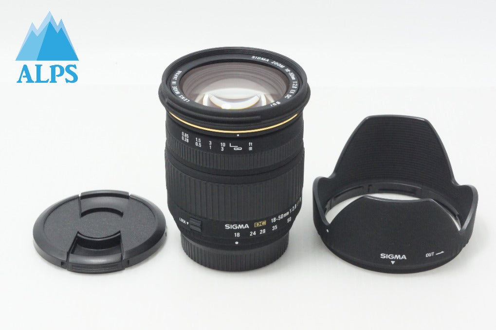 良品 SIGMA シグマ 18-50mm F2.8 EX D DC Nikon ニコン Fマウント ズームレンズ APS-C フード付 260626u