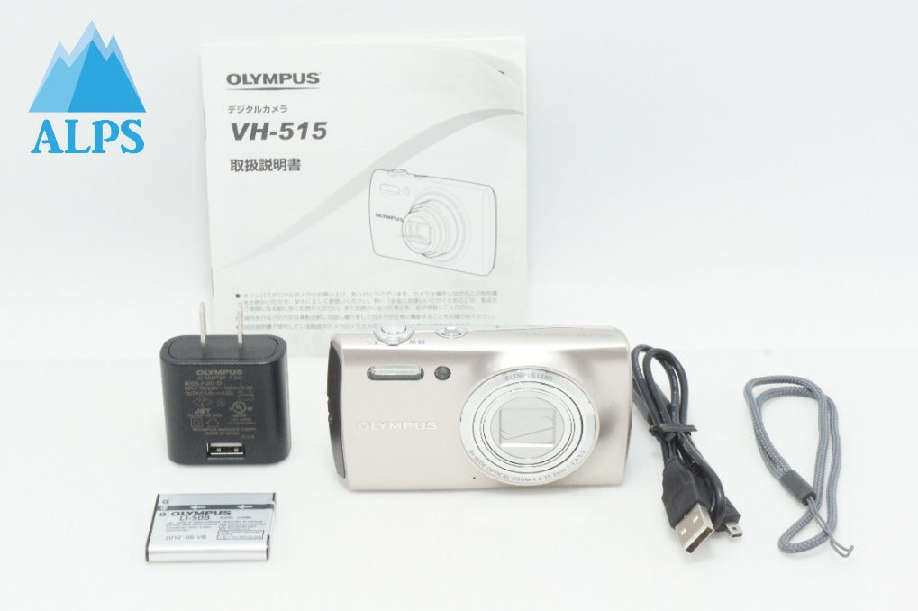 美品 OLYMPUS オリンパス STYLUS VH-515 コンパクトデジタルカメラ シャンパンゴールド 260630k