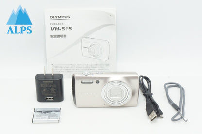 美品 OLYMPUS オリンパス STYLUS VH-515 コンパクトデジタルカメラ シャンパンゴールド 260630k