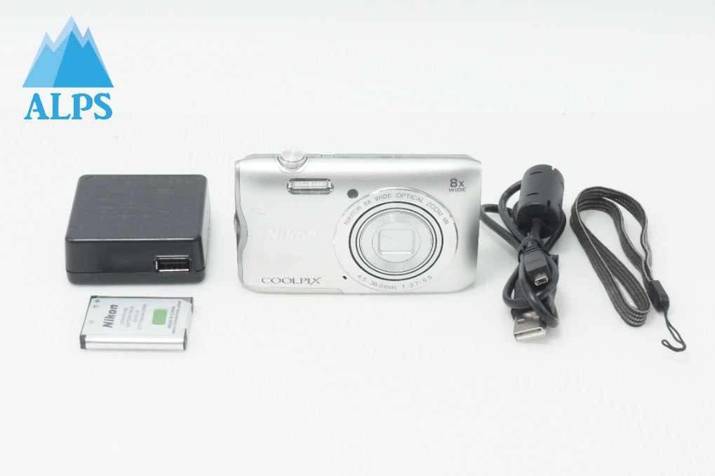 良品 Nikon ニコン COOLPIX A300 コンパクトデジタルカメラ シルバー 260630m