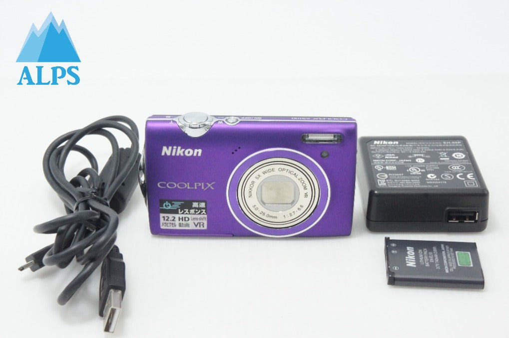 Nikon ニコン COOLPIX S5100 コンパクトデジタルカメラ ライトパープル 260701g