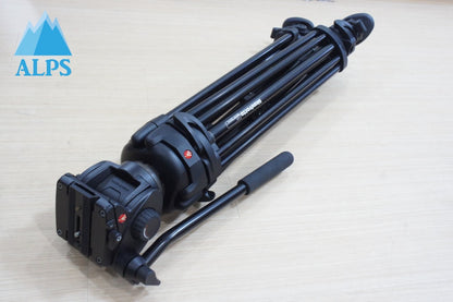 良品 Manfrotto マンフロット 546B 三脚 + 501HDV 雲台 バッグ付 260701h