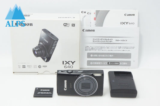 Excellent condition Canon IXY 640 Compact Digital Camera Black with original box 260702w