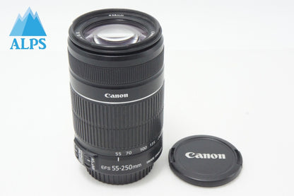 良品 Canon キヤノン EF-S 55-250mm F4-5.6 IS II APS-C ズームレンズ 260703ad