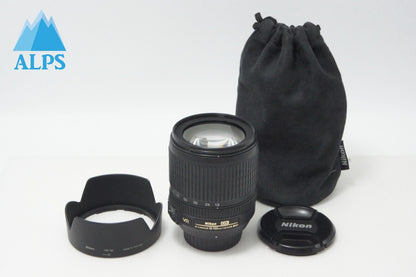 良品 Nikon ニコン AF-S DX NIKKOR 18-105mm F3.5-5.6G ED VR APS-C ズームレンズ フード ポーチ付 260703d