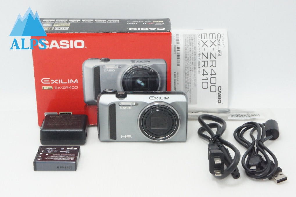 CASIO カシオ HIGH SPEED EXILIM EX-ZR400 コンパクトデジタルカメラ シルバー 元箱付 260706z