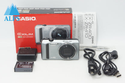 CASIO カシオ HIGH SPEED EXILIM EX-ZR400 コンパクトデジタルカメラ シルバー 元箱付 260706z