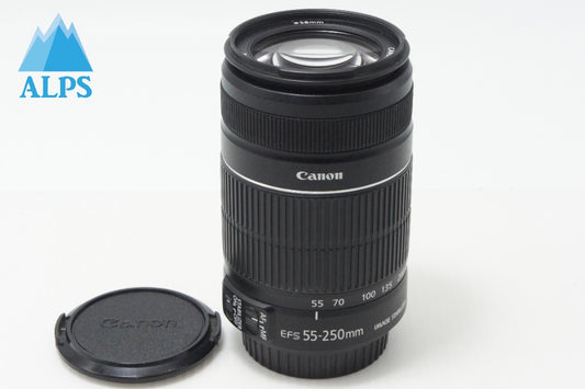 良品 Canon キヤノン EF-S 55-250mm F4-5.6 IS II APS-C ズームレンズ 260708aa