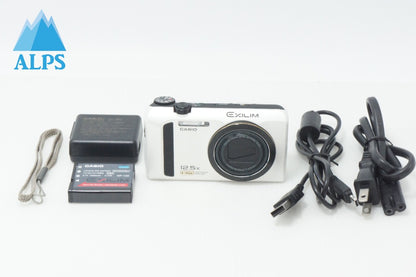 美品 CASIO カシオ EXILIM EX-ZR310 コンパクトデジタルカメラ ホワイト 260708ap