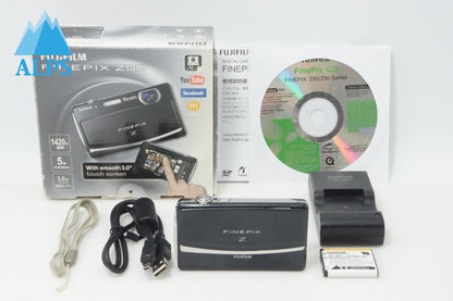 良品 FUJIFILM フジフイルム FinePix Z90 コンパクトデジタルカメラ  ブラック 元箱付 260708e