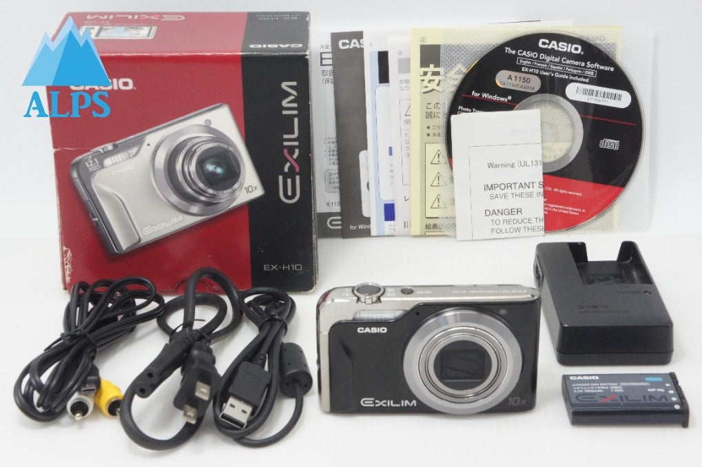 美品 CASIO カシオ EXILIM EX-H10 コンパクトデジタルカメラ ブラック 元箱付 260708f